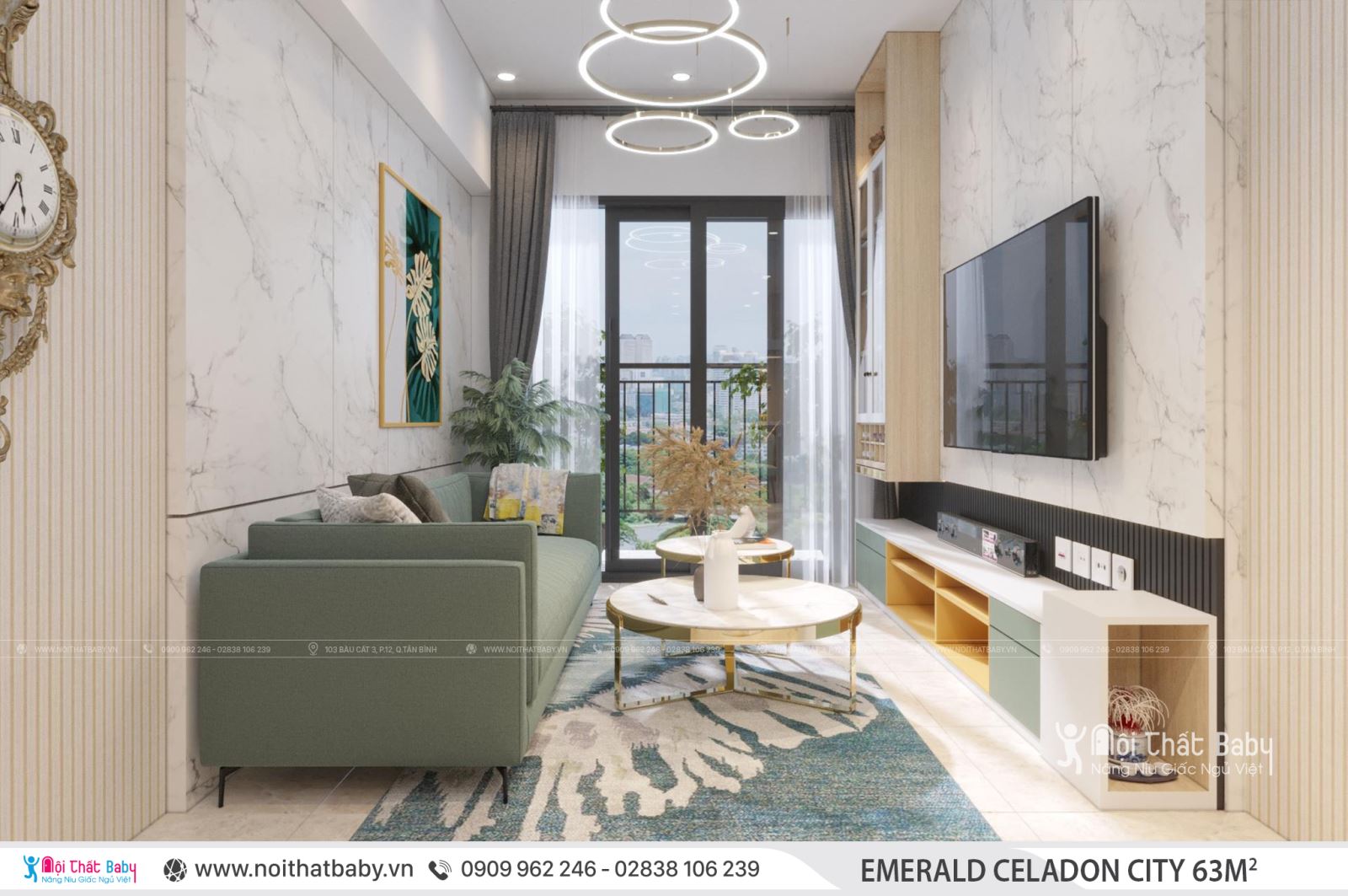 Tổng hợp các mẫu thiết kế nội thất Chung cư Emerald Celadon City